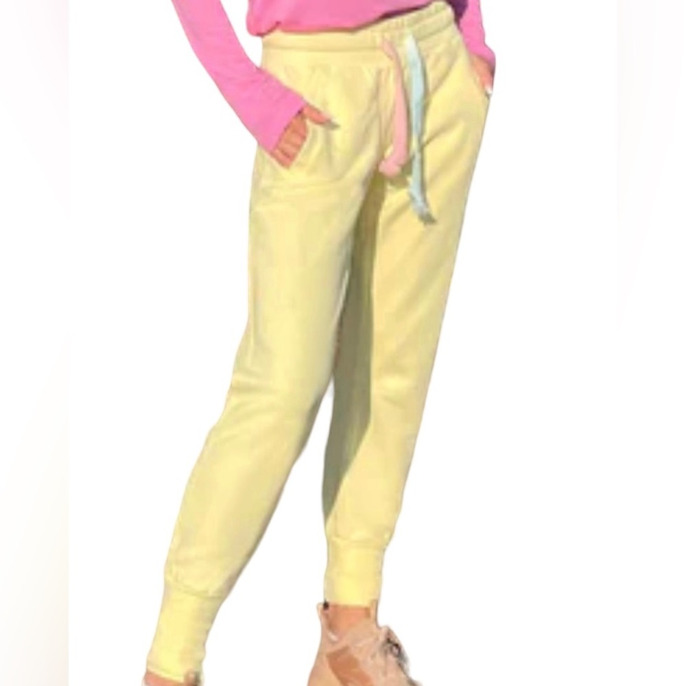 Lemon Ve Limon Pastell Sweatpants Yellow Size L